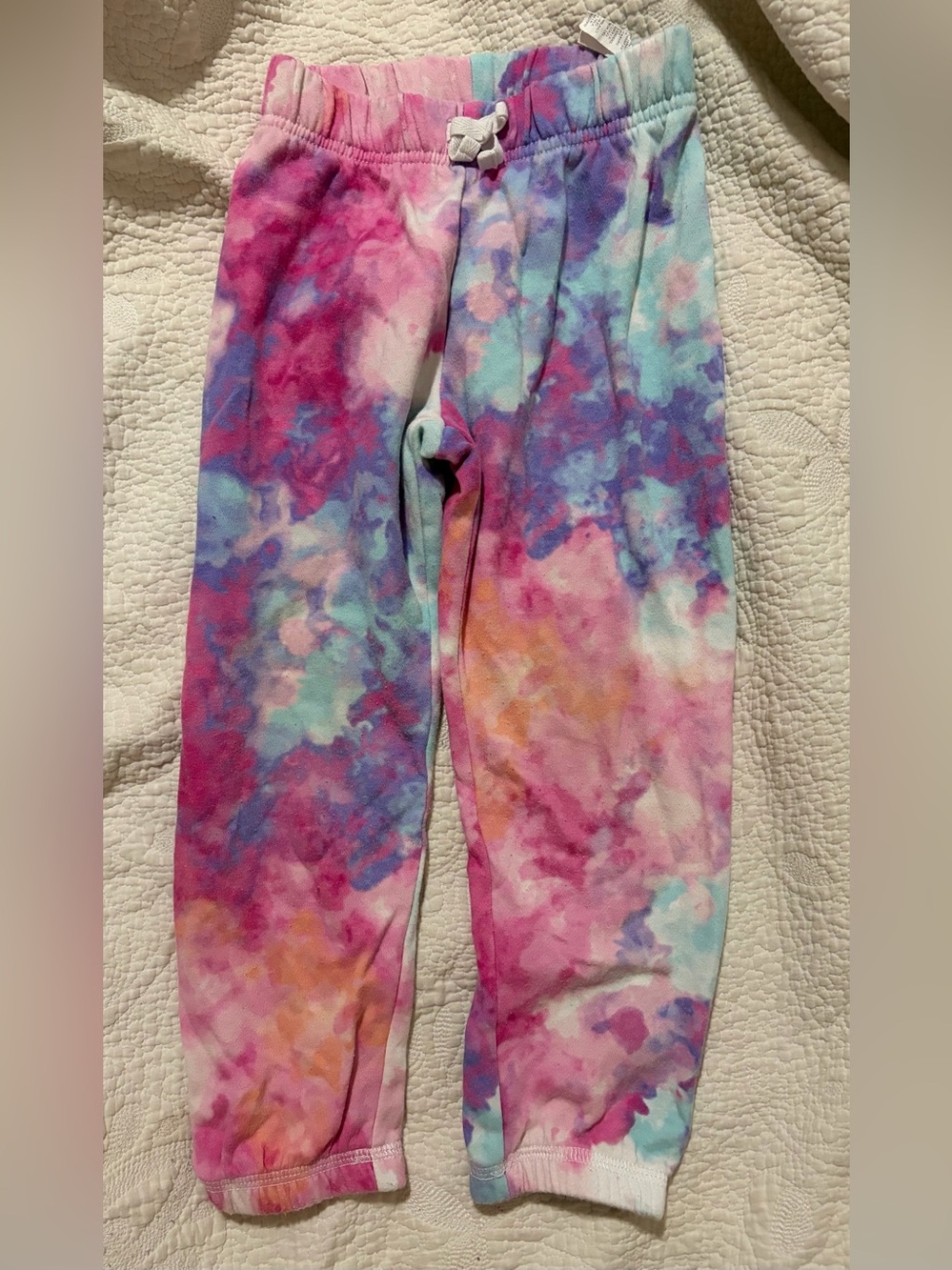 Girls 4T The Children's Place Pink Purple Blue Tie-Dye Jogger Pants
